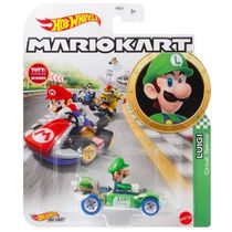 Hot Wheels Mario Kart Carrinho 1:64 - Luigi Circuit Special - Mattel GRN18