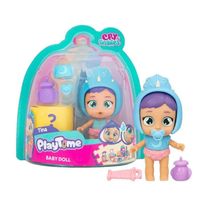 Mini Boneca Cry Babies Playtime Berçario 10cm - Tina - Multikids