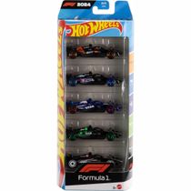 Hot Wheels pack c/5 carrinhos Formula 1 Mattel JGF58