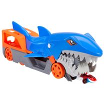 Caminhao Guincho Tubarao Hot Wheels City Com Carro
