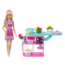 Boneca Barbie Florista Loja De Flores Com Acessorios