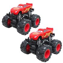 Kit 2 Carrinhos Mini Monster Carros Relâmpago Mcqueen 9cm