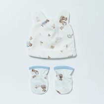 Kit Hug Touca E Luva Sweet Dreams Azul Místico