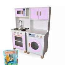 Kit Mini Cozinha Infantil e Máquina de Lavar