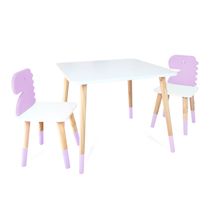 Kit Mesa e 2 Cadeiras Infantil Dinossauro G