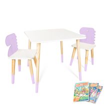 Kit Mesa e Cadeira Infantil Dinossauro G