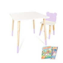 Kit Mesa e Cadeira Infantil Urso G