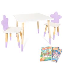 Kit Mesa e 2 Cadeiras Infantil Estrela