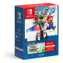 Console Nintendo Switch Oled + Super Mario Bros Wonder + 3 Meses De Assinatura Nintendo Switch Online
