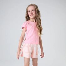 Conjunto Curto Lilica Ripilica Blusa e Short Love Kids Rosa