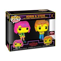 Funko Pop Stranger Things Robin & Steve Black Light 2-Pack