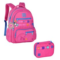 Kit Mochila RB26231 + Estojo Box RB26234 Rebecca Bonbon Flower Power Original, Clio Style