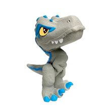 Mini Boneco Baby Dino Cinza e Azul Pupee 1478