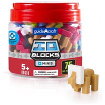 Kit de blocos de montar IO Blocks Minis Guidecraft com 75 peças coloridas para construção STEM infantil