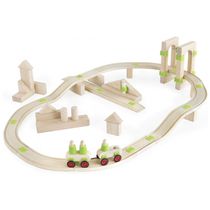 Guidecraft Block Science Foundation Set A – Conjunto Educativo de 55 Peças para Crianças com Blocos de Madeira STEM