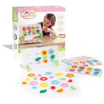 Jogo magnético Flower Pot Sort and Match Guidecraft para sequências, padrões e associação de cores