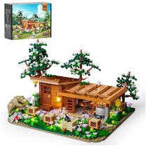 Conjunto de Blocos de Montar FUNWHOLE Fazenda Apícola LED, Amarelo, 1274 Peças, Ferramentas de Apicultura Interativas, Modelo F9062