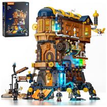 Castelo Móvel Mecha-Alquimista Lumibricks Multicolorido com 4 Funções Mecânicas, 2690 Peças, Sensor Infravermelho, 16+ Anos