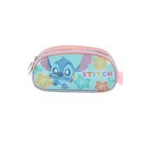 Estojo Triplo Infantil Médio Ohana Stitch Disney