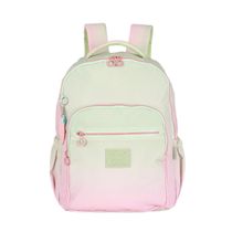 Mochila Juvenil G Crinkle Bicolor com Chaveiro Luara Up4you