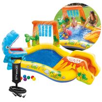 Centro de Diversões Inflável Parque dos Dinossauros com Bomba de Inflar Intex