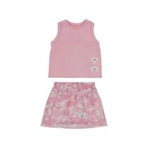 Conjunto Curto Lilica Ripilica Regata Saia New Active Rosa