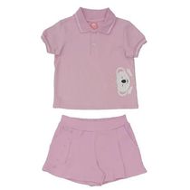 Conjunto Curto Lilica Ripilica Blusa Polo e Short Rosa