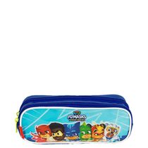Estojo Escolar Sestini 2 Comp PJ Masks M Power Heroes Azul