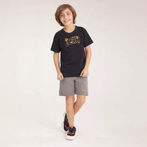 Conjunto Curto Tigor T Tigre Camiseta Bermuda Bordado Preto