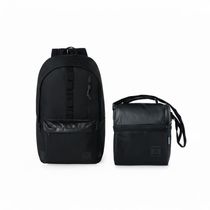 Kit Mochila + Lancheira Masculina BG Net Preta