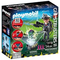 Playset Playmobil Ghostbusters II Raymond Stantz Playmogram 3D com armadilha de fantasma holográfica