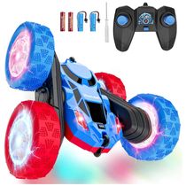 Carrinho de controle remoto STEM Hamdol GLOW 4WD dupla face com luzes LED e giros 360°