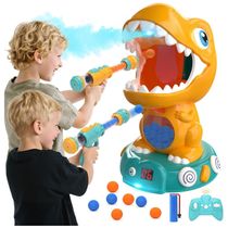 EagleStone Dinossauro Controle Remoto com Tiro Eletrônico, Pontuação Automática e Efeitos Realistas - Presente Ideal para Crianças