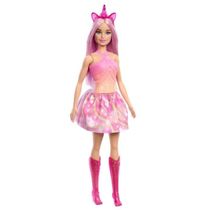Barbie Fantasia Saia Unicórnio de Sonho Rosa HRR13 - Mattel