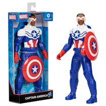 Boneco Articulado com Acessório - Disney - Marvel Mighty Hero Series - Capitão América - Hasbro