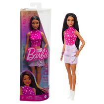 Boneca Barbie Fashionistas Morena Top Estrela #215 - Mattel