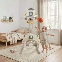 Centro de Atividades Multiesporte Infantil 3 em 1 (Basquete, Argolas e Mini Gol)