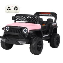 Carro Eletrico Bang Toys Jipe Adventure Rosa 12V Controle Remoto