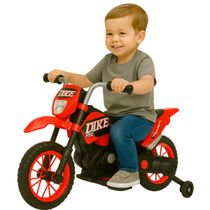 Mini Moto Elétrica Infantil Radical Bang Toys Vermelho 12V