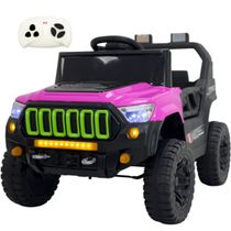 Carro Eletrico Bang Toys Jipe Titan XR Rosa 12V Controle Remoto