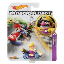Carrinho Hot Wheels Mario Kart Wario Standard Kart GBG32