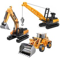 Kit 3 em 1 Mini Trator Pá Guindaste Escavadeira Articulados