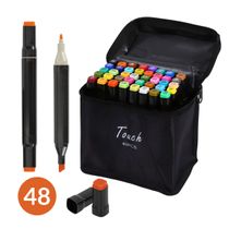Estojo com Canetas Hidrográficas – 48 Cores – Colorir e Desenhar