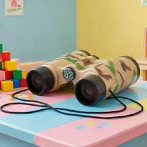 Brinquedo Binóculo Bússola Cordão Infantil Camuflado Militar