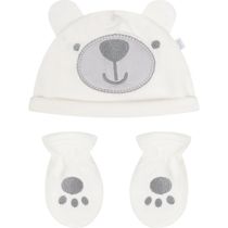 Kit Touca E Luva Hug Fleece Luxo Off White