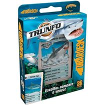 Jogo De Cartas Super Trunfo Tubarões Grow - 1491