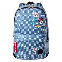 Mochila Feminina Minnie Patches Azul