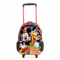 Mochila de Rodinha Infantil Mickey Preto