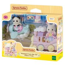 CONJUNTO DE ATRACOES AVIAO E TREM SYLVANIAN FAMILIES - EPOCH