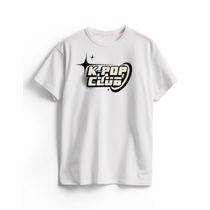 Camiseta Algodão Branca K-Pop Cyber